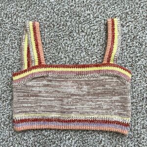 Intimately by Free People Striped Knit Crop Top
